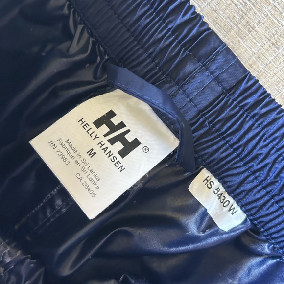 ▶️ HELLY HANSEN HH Waterproof pPants Blue nylon sz M adult Packable Outdoor - Picture 2 of 14